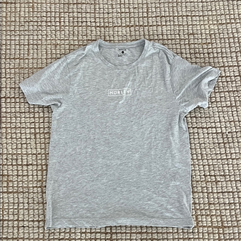 Hurley Men's Light Gray Short Sleeve Tee